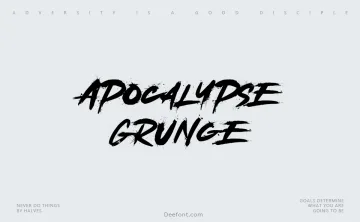 Apocalypse Grunge Font