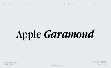 Apple Garamond Font Family