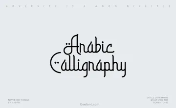 Arabic Calligraphy Font