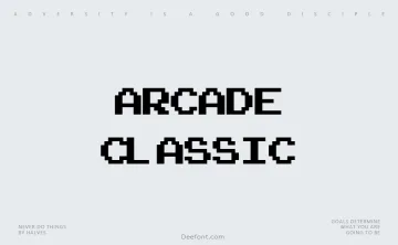 Arcade Classic Font