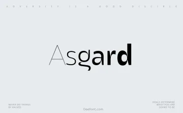 Asgard Font Family