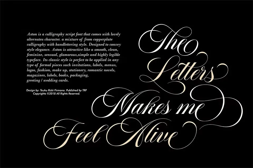 Aston Script Font