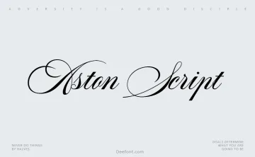 Aston Script Font