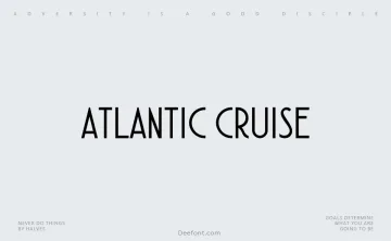 Atlantic Cruise Font