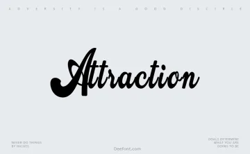Attraction Font
