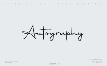Autography Font