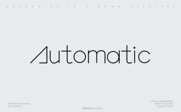Automatic Font