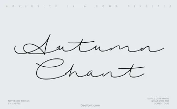 Autumn Chant Font