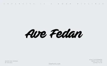 Ave Fedan Font