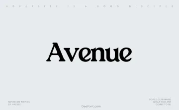 Avenue Font