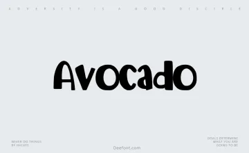 Avocado Typeface