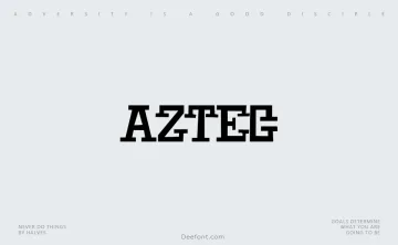 Aztec Font