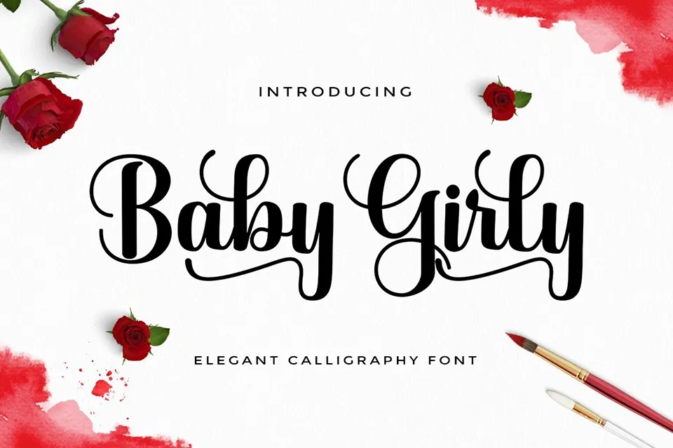 Baby Girly Script Font