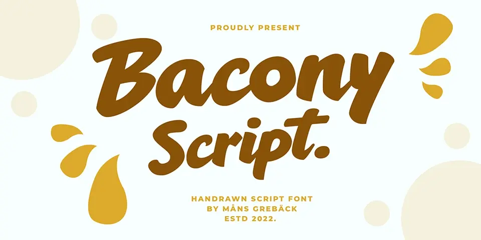 Bacony Script Font