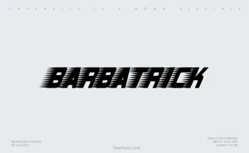Barbatrick Font
