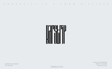 Barstrip Font