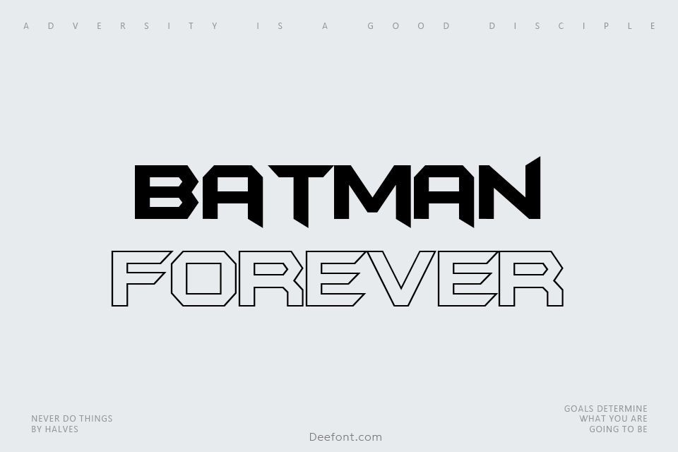 Batman Forever Font