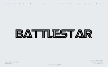Battlestar Font