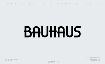 Bauhaus Font