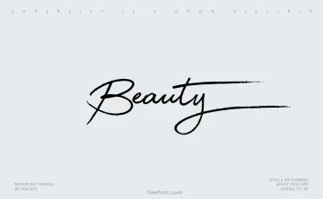 Beauty Script Font