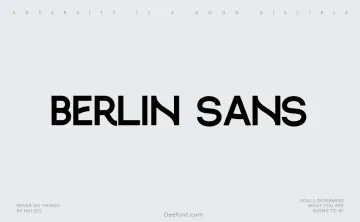 Berlin Sans Font