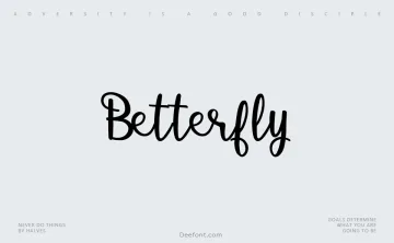 Betterfly Font