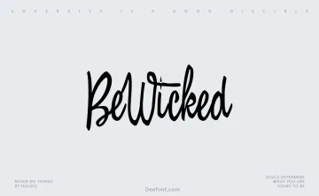 BeWicked Font