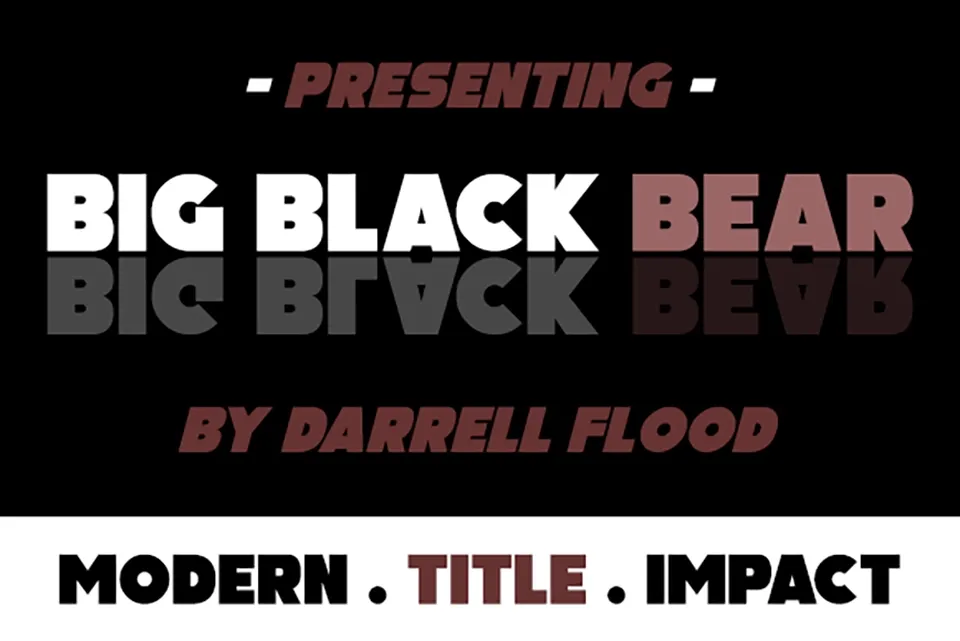 Big Black Bear Font