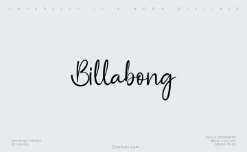 Billabong Font