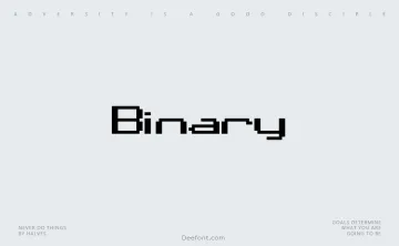 Binary Font