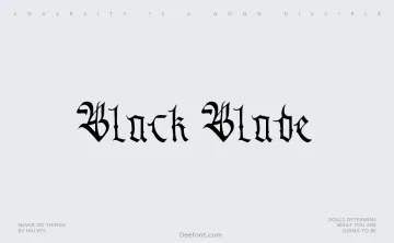 Black Blade Font