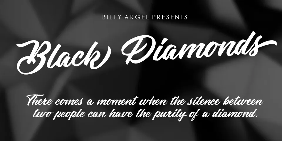 Black Diamonds Font