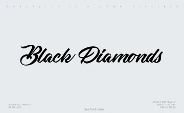 Black Diamonds Font