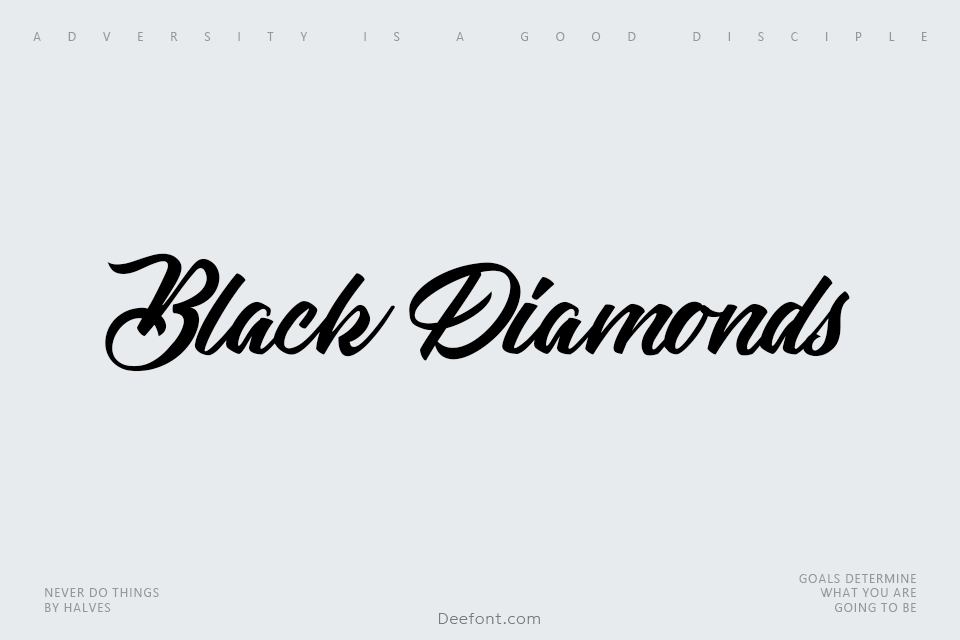 Black Diamonds Font