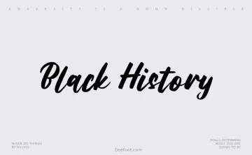 Black History Font