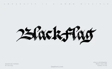 BlackFlag Font