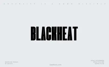 Blackheat Font