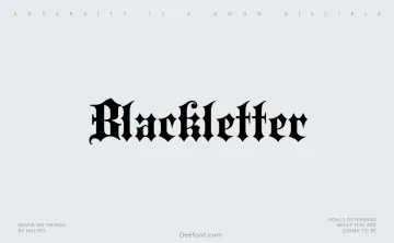 Blackletter Typeface