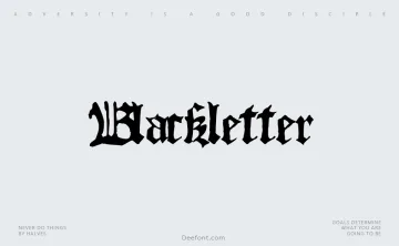 Blackletter Font