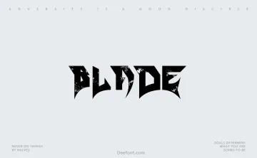 Blade Typeface
