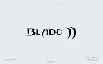 Blade 2 Font