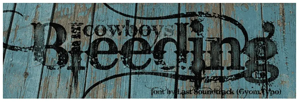 Bleeding Cowboys Font