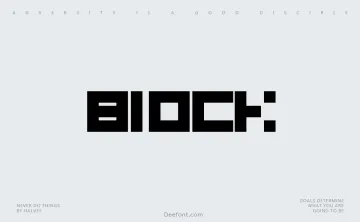 Block Font