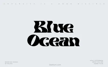 Blue Ocean Font