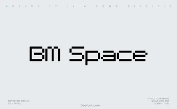 BM Space Font