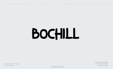 Bochill Font