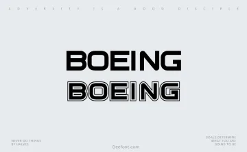 Boeing Font