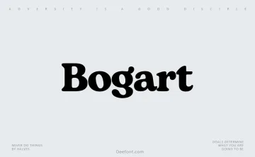 Bogart Font Family