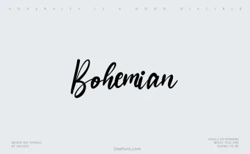 Bohemian Font