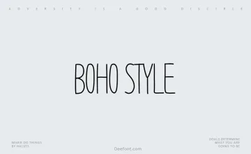Boho Style Font